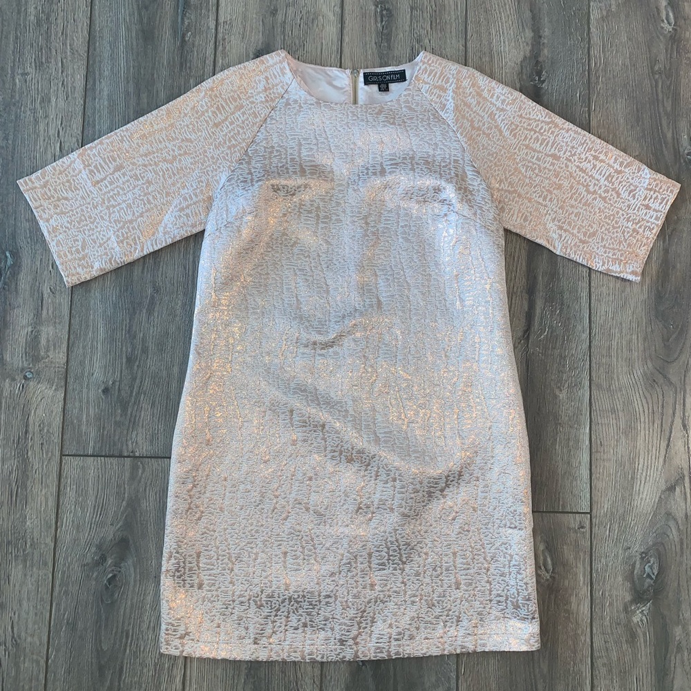Girls on Film ASOS Dress - Rose Gold, Size 8